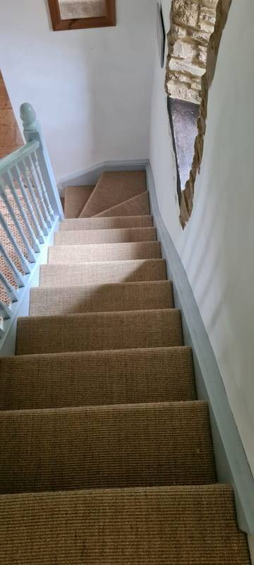birds eye view of stairs